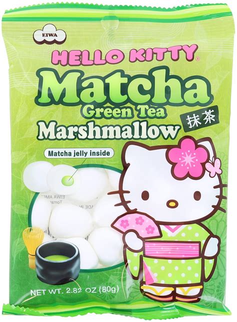 Hello Kitty Marshmallow Matcha Green Tea Filled Candy 31 Ounce Pack