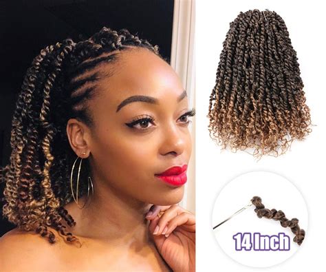 Buy Toyotress Tiana Passion Twist Hair 14 Inch Short Ombre Blonde Pre