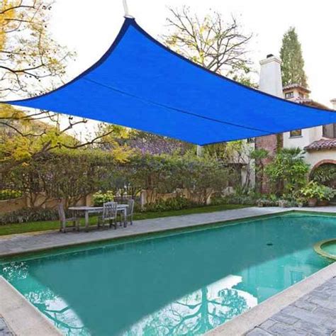 Sand outdoor patio sun shade sail canopy square uv resistant. Rectangular Shade Sail Rental | Pasco Rentals