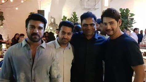 Mahesh Babu Jr Ntr And Ram Charan Pose Together For A Picture Perfect