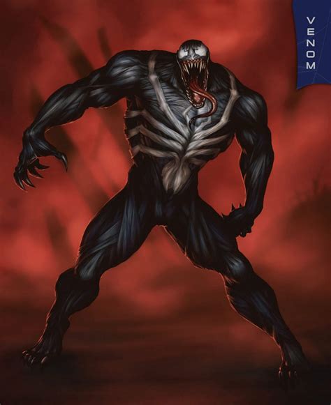 This Is A Really Cool Concept Art For Venom From Web Of Shadows