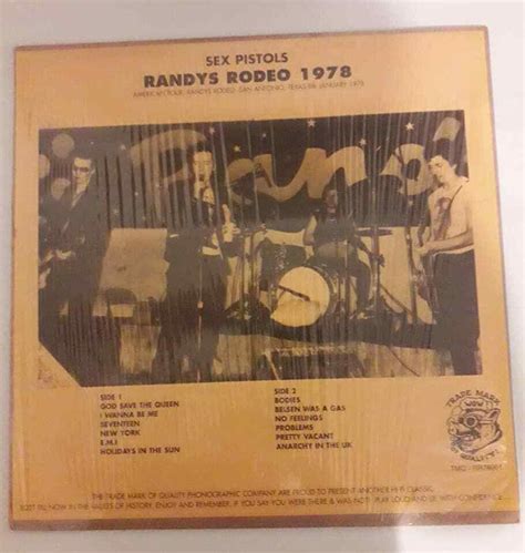 Sex Pistols Randys Rodeo 1978 Opened But Unplayed