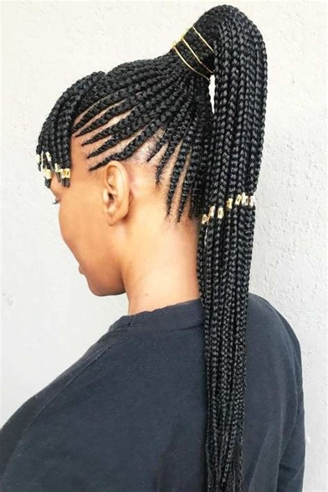 This type of hair tone works well because it emphasizes the strong part in the middle that defines the curtain hairstyle. 60+ Stunning Ponytail Hairstyles for Black Women | New Natural Hairstyles
