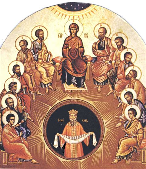 Dom Donalds Blog Pentecost Depicted By Icon Pinksteren Icons