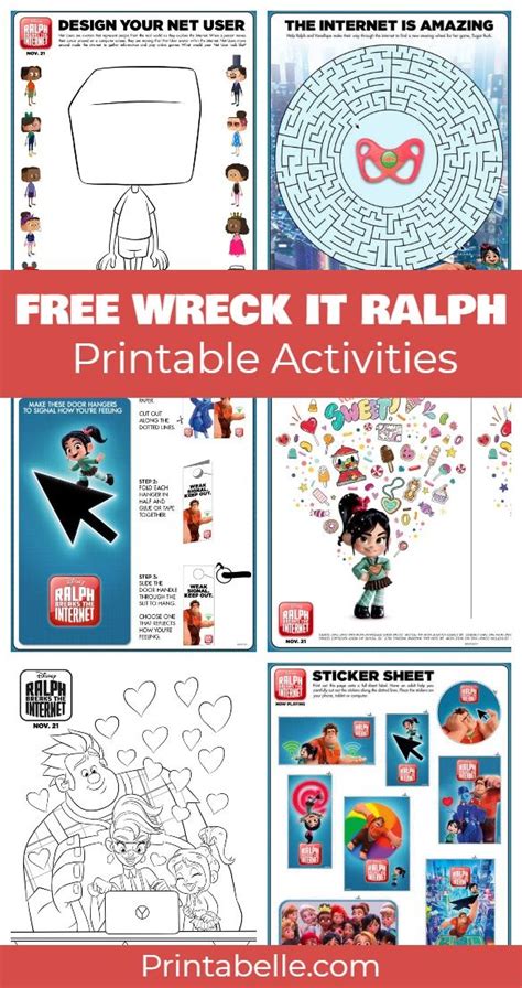 Free Wreck It Ralph 2 Printable Activities Vzdelávanie