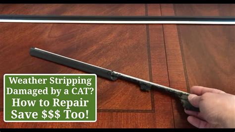 Weather stripping for doors └ doors & door hardware └ building materials & diy └ home & garden all categories food & drinks antiques art baby books, magazines business cameras cars, bikes, boats clothing, shoes & accessories doors & door hardware. Cats scratching Weather Strip! How to repair door weather ...