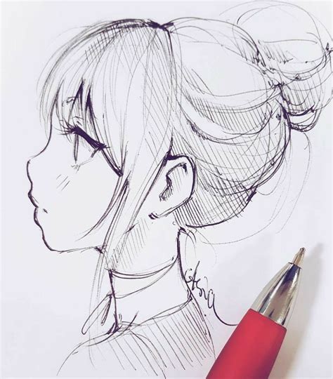 How To Draw Anime Face From The Side Pin By Christian Miller On