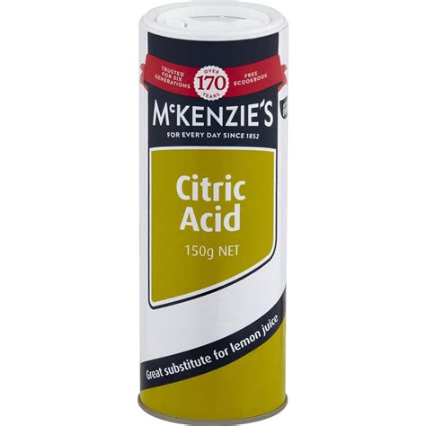 Mckenzie's Citric Acid 150g | Woolworths