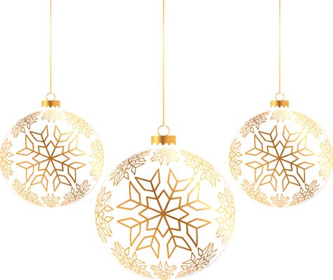 Download Golden Balls Ornament Tree Three Christmas Hq Png Image