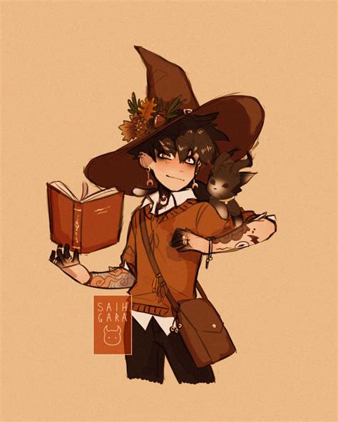 Cute Witch Boy Cartoon Art Styles Character Art Character Design