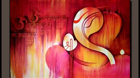 Abstract Ganesha Paintings Collection Ganesha Om Ganeshay Namah