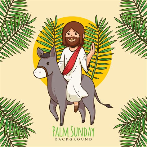 Palm Sunday Background 193859 Vector Art At Vecteezy