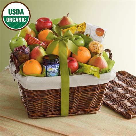 Deluxe Organic Fruit T Basket Fruit Ts Delivered