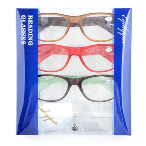 Buy 3pkr011 Eyekepper Reading Glasses 3 Pack With Brown Red Tortoise Comfort