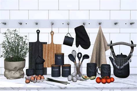 Claro Kitchen Decor From Novvas Sims 4 Downloads