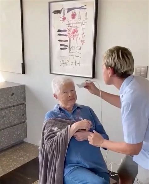Ellen Degeneres Cuts Mums Hair For 90th Birthday And She Hates How It Looks Irish Mirror Online