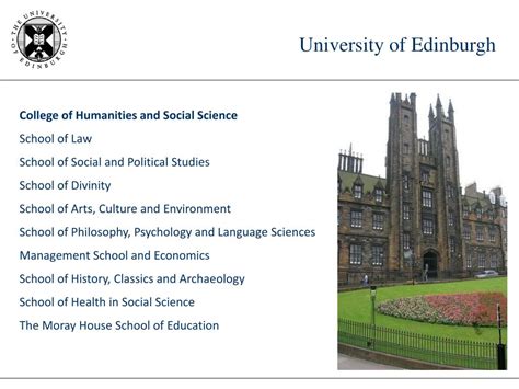 Ppt University Of Edinburgh Powerpoint Presentation Free Download