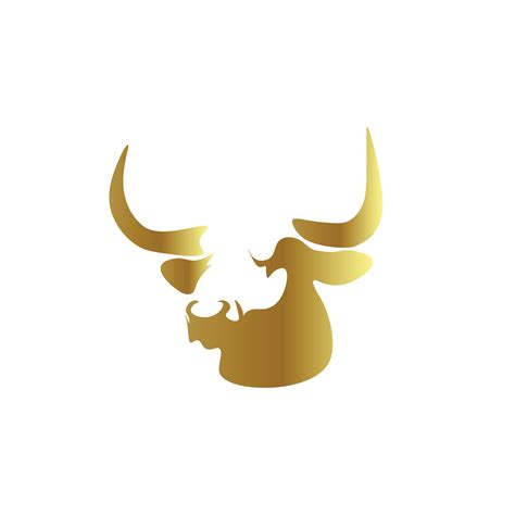 Gold Bull Head Abstract Logo 6726040 Vector Art At Vecteezy