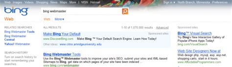 Bing Testing Navigation Usability With Alternate Serp Format Webranking