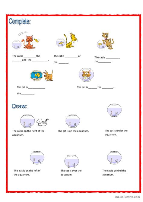 Prepositions The Cat Is English Esl Worksheets Pdf And Doc