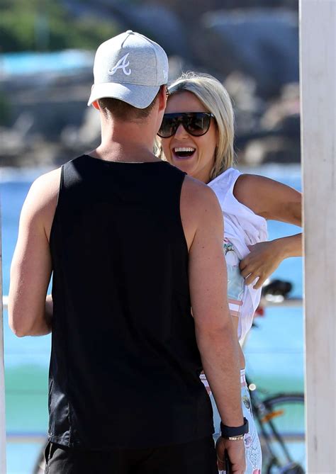 Roxy Jacenko With Her Husband Oliver Curtis At Bondi Beach Gotceleb