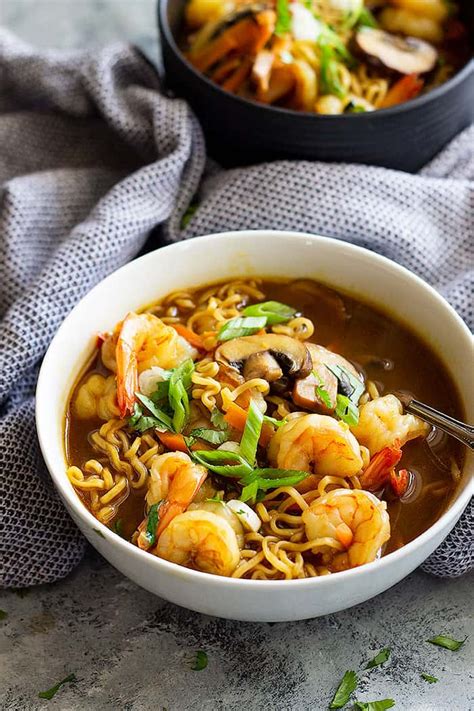 So if you ditched noodle soup the day you graduated school, you should really give ramen another try. Easy Shrimp Ramen Soup | Countryside Cravings