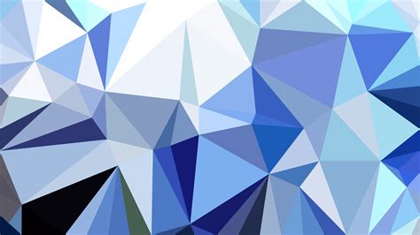 Free Blue And White Polygon Pattern Abstract Background