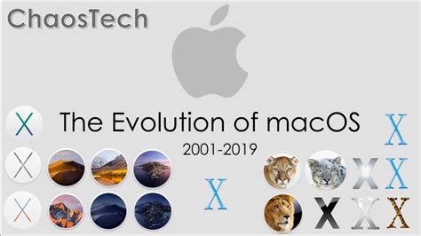 The Evolution Of Mac Os X 2001 2019 Youtube
