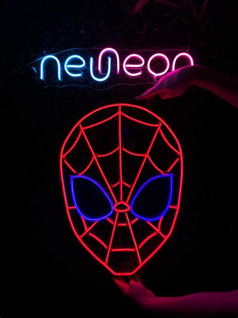 Spider Man Marvel Neon Sign Neon Led Light Room Decor Etsy