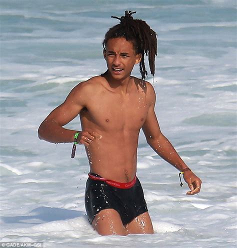 Shirtless Jaden Smith Enjoys The Sea While On Holiday In Rio De Janeiro