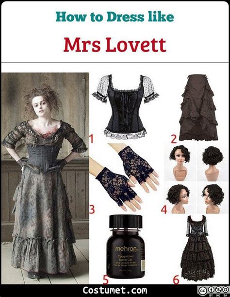 Mrs Lovett Sweeney Todd Costume For Cosplay And Halloween 2023