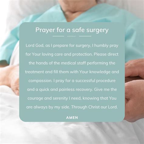 Prayer For A Safe Surgery