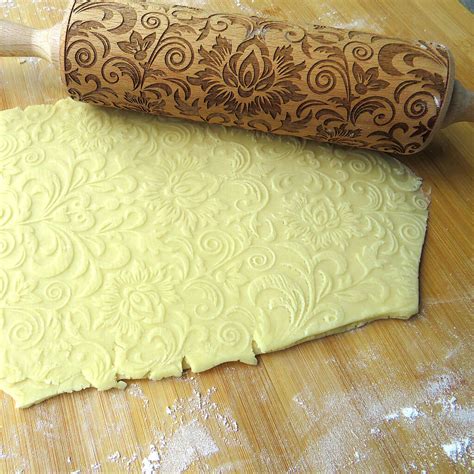Damask Two Embossing Rolling Pin By Boon Homeware
