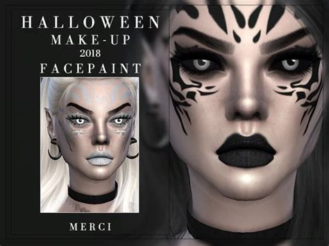 New Facepaint For Sims4 Found In Tsr Category Sims 4 Female Costume