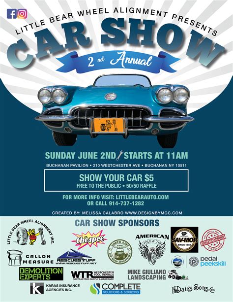 Car Show Flyer 2019 85 X 11 7 Little Bear