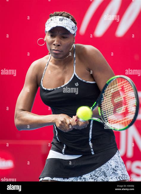 Hong Kong 10th Oct 2016 Venus Williams During Her Match Against Risa