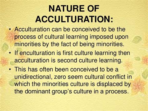 Enculturation And Acculturation