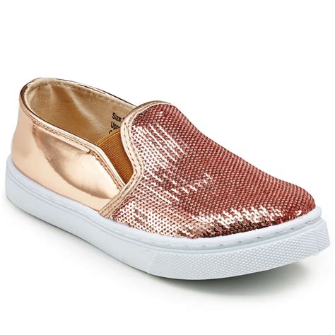 Olivia Miller Girls Sequined Casual Slip On Shoes Bobs Stores