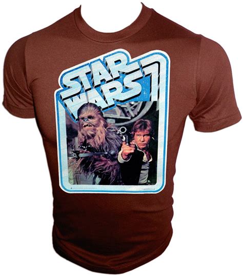 Han Solo Chewbacca Blast It Out Vintage A New Hope Iron On T Shirt 3544
