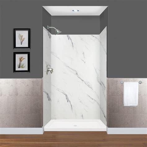 Transolid Expressions Bianca Shower Wall Surround Panel Kit Common