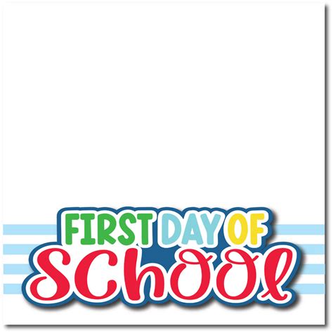 First Day Of School Printed Premade Scrapbook Page 12x12 Layout