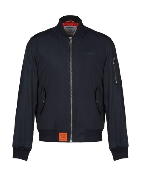 Original Bombers® Synthetic Jacket In Dark Blue Blue For Men Lyst