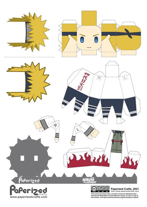Naruto Shippuden Paperized Minato Namikaze Anime Crafts Anime Paper