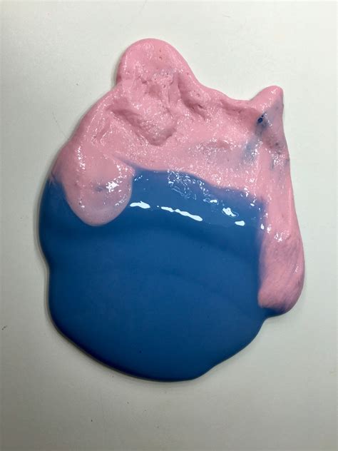 Cotton Candy Fluffy Layered Slime 4 Oz By Lexies Slime Etsy