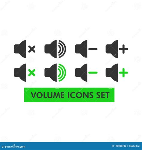 Volume Icons Set In Vector File Stock Vector Illustration Of Sign Design