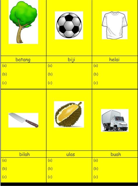 Panjang karangan yang ditulis hendaklah tidak melebihi 80 _ perkataan a. AKTIVITI P&P - Bahasa Melayu -"Penjodoh Bilangan"