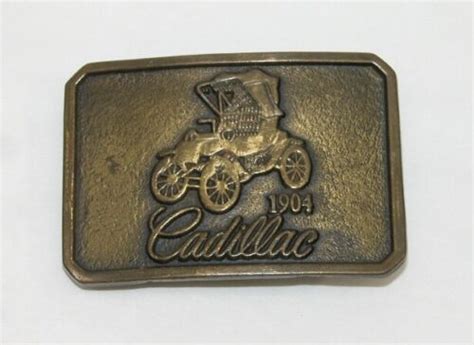 Vintage 1904 Cadillac Belt Buckle From The 1970s Gem