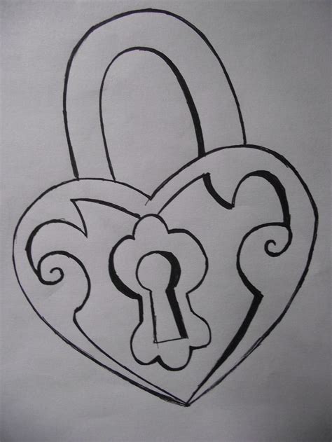 key and lock drawings simple tattoo idea; easy drawing ... Placing the pupil underneath the outer line of the eyeball will increase the realism in your.