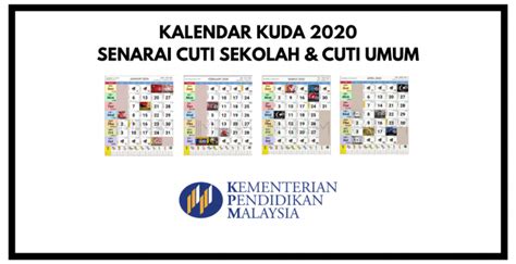 Jangan lupa share kepada kawan2 ya pada group whasapp dan telegram. Kalendar 2020: Senarai Cuti Sekolah Takwim Persekolahan ...