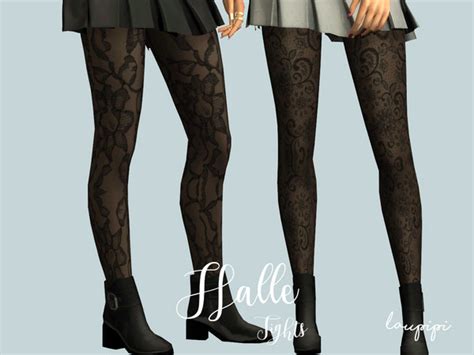 Laupipis Halle Tights Sims 4 Lace Tights Sims 4 Clothing
